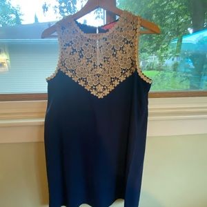 Lilly Pulitzer size 4 Navy and gold dress